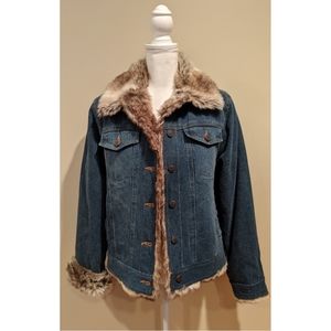 Fabulous fur lined denim jacket